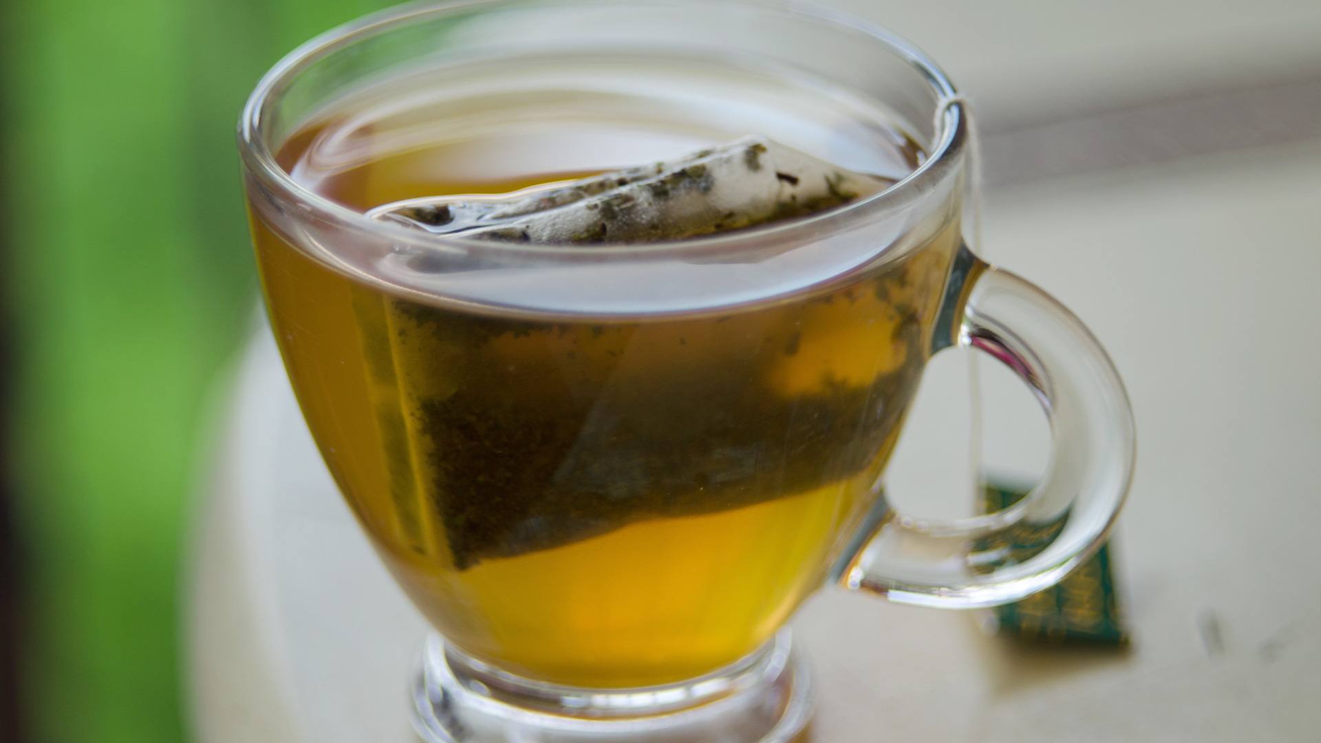 Kopp med Grönt te i.