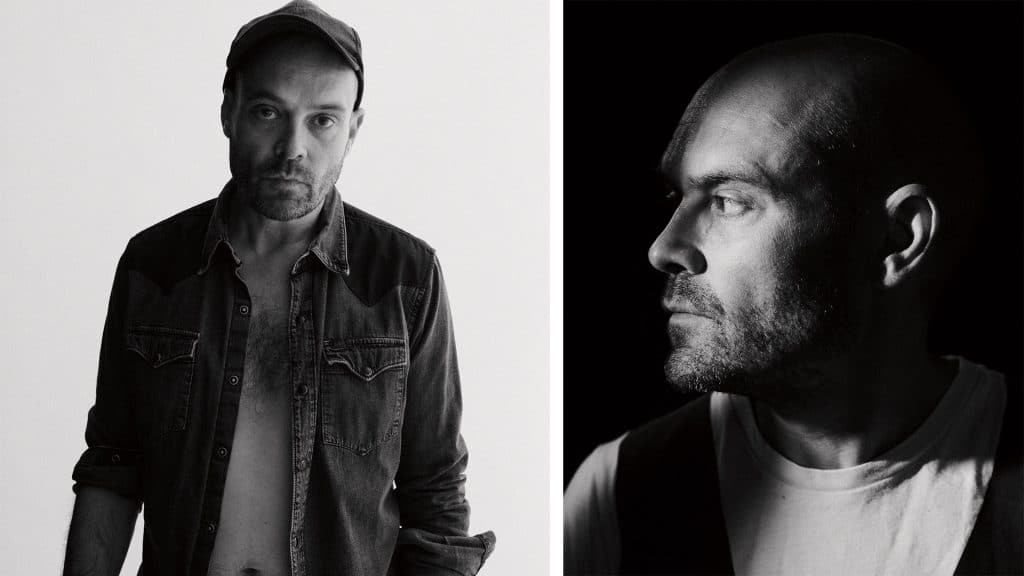 David Dencik fotograferad i svartvitt.