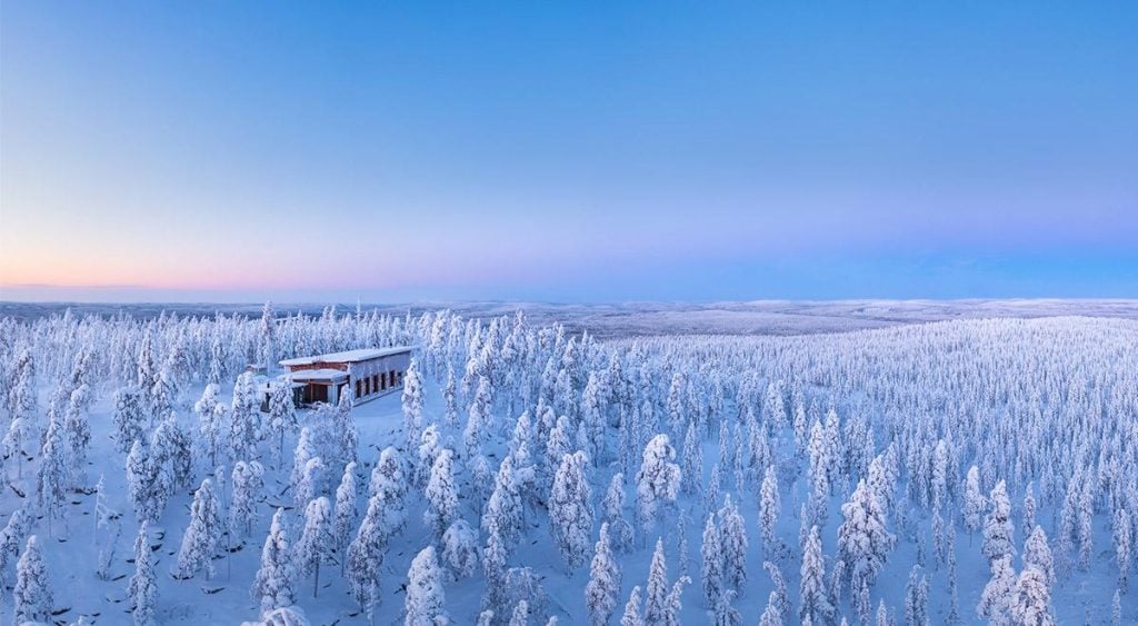 Vinterlandskap i Rovaniemi.