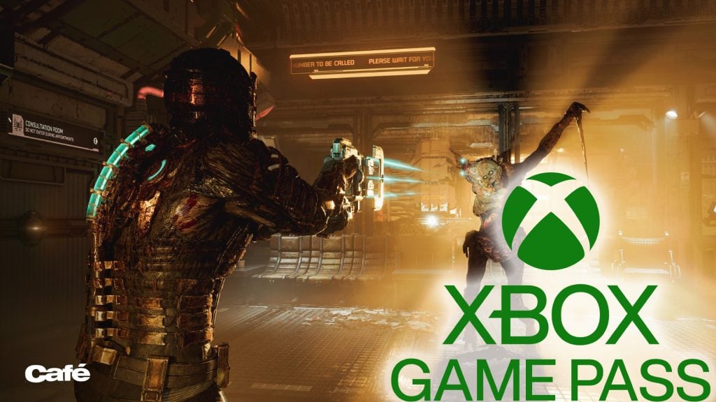 Tv-spelet Dead Space och Xbox Game Pass logga frilagd.