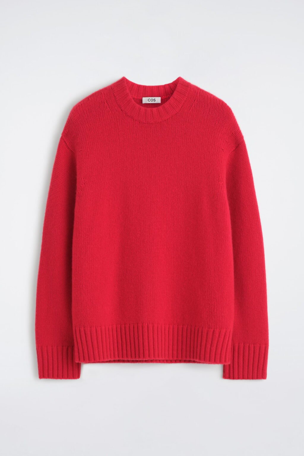 Röd stickad tröja från COS