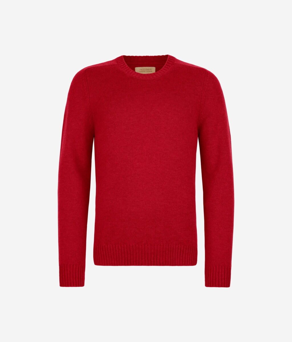 Röd stickad tröja från Falconeri