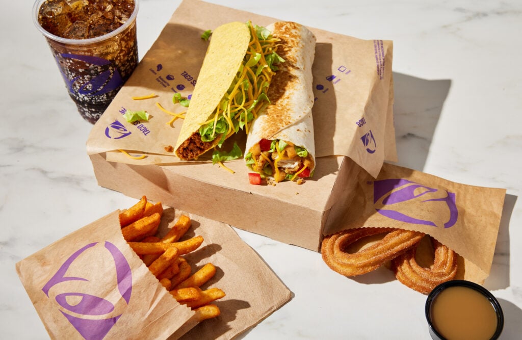 Blandad mat och dryck från Taco Bell