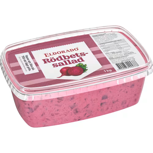 Burk med rödbetssallad från Eldorado