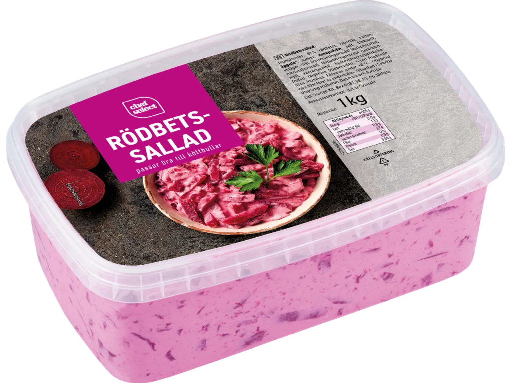 Burk med rödbetssallad från Chef Select