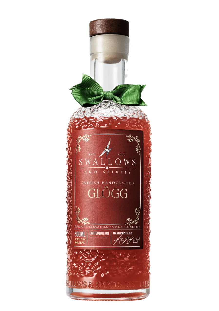 Flaska med Swallows & Spirits Glögg Limited Edition