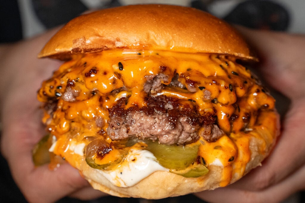 Hamburgare från Franky's Burger