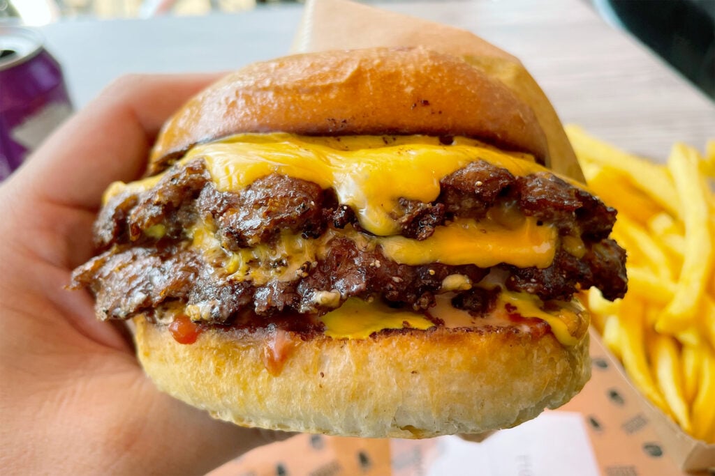 hamburgare från Burger Mansion