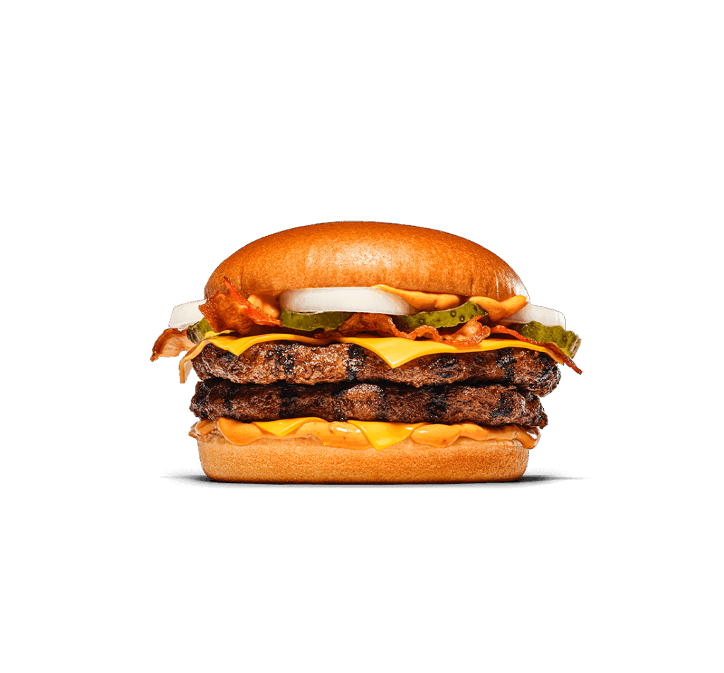 Double Gourmet Grill Bacon & Cheese-burgare