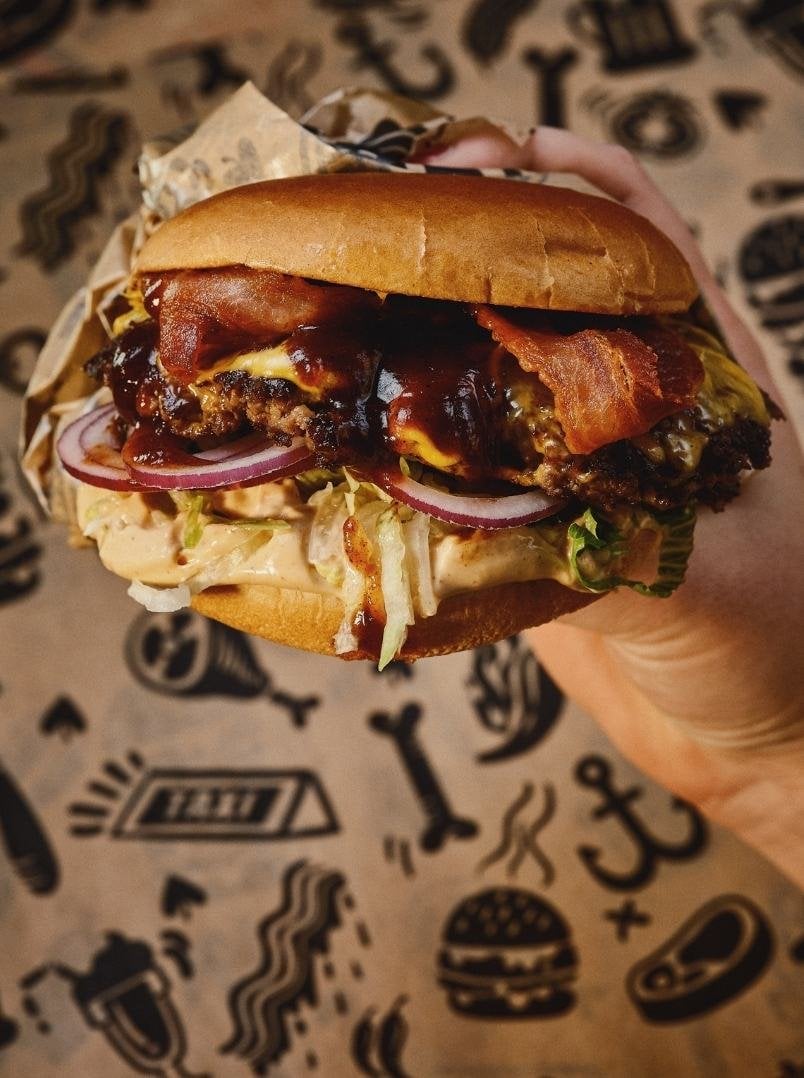 Texas Bacon & BBQ-burgare