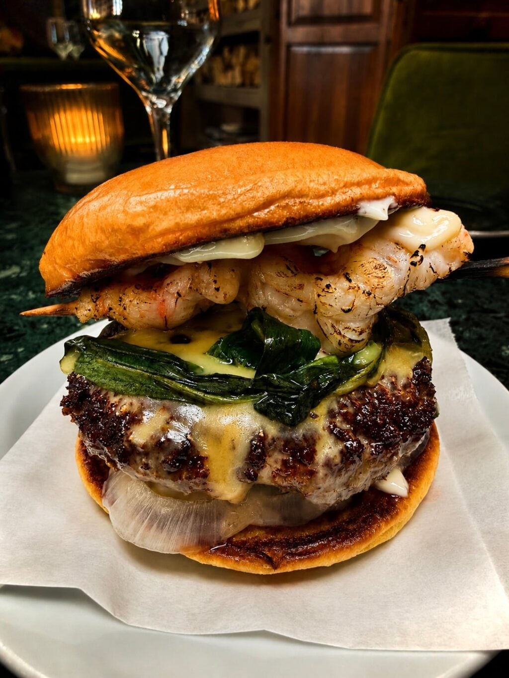 Hamburgare från Rollin' Bistros med havskräfta.