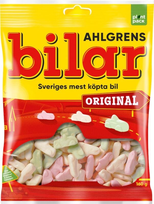 Påse med Ahlgrens bilar med originalsmak