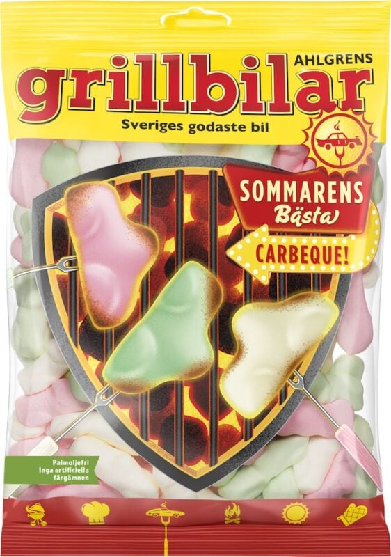Påse med Ahlgrens grillbilar med