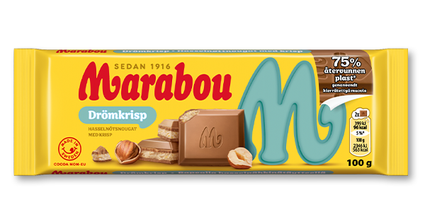 Marabouchoklad med smak av Drömkrisp
