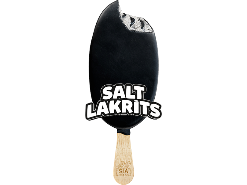 Saltlakrits från Sia Glass