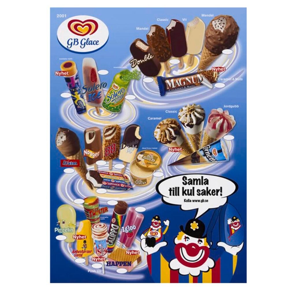 GB Glace-affisch från 2001