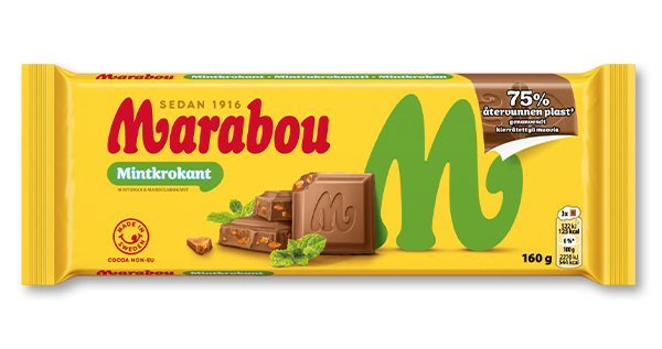 Marabouchoklad med smak av Mintkrokant