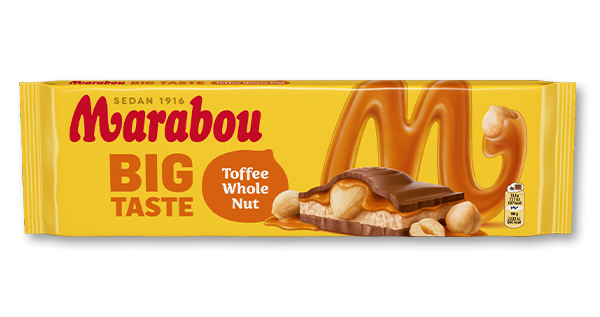 Marabouchoklad med smak av Toffee Whole Nut