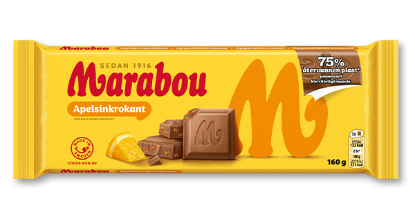 Marabouchoklad med smak av Apelsinkrokant