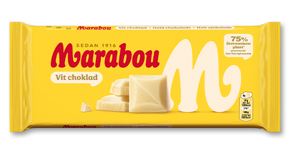 Marabouchoklad med smak av Vit choklad