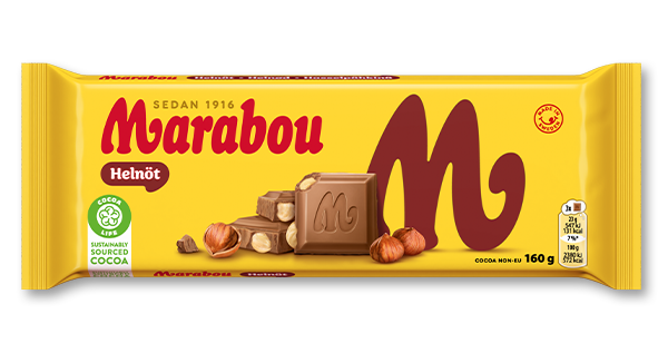 Marabouchoklad med smak av Helnöt