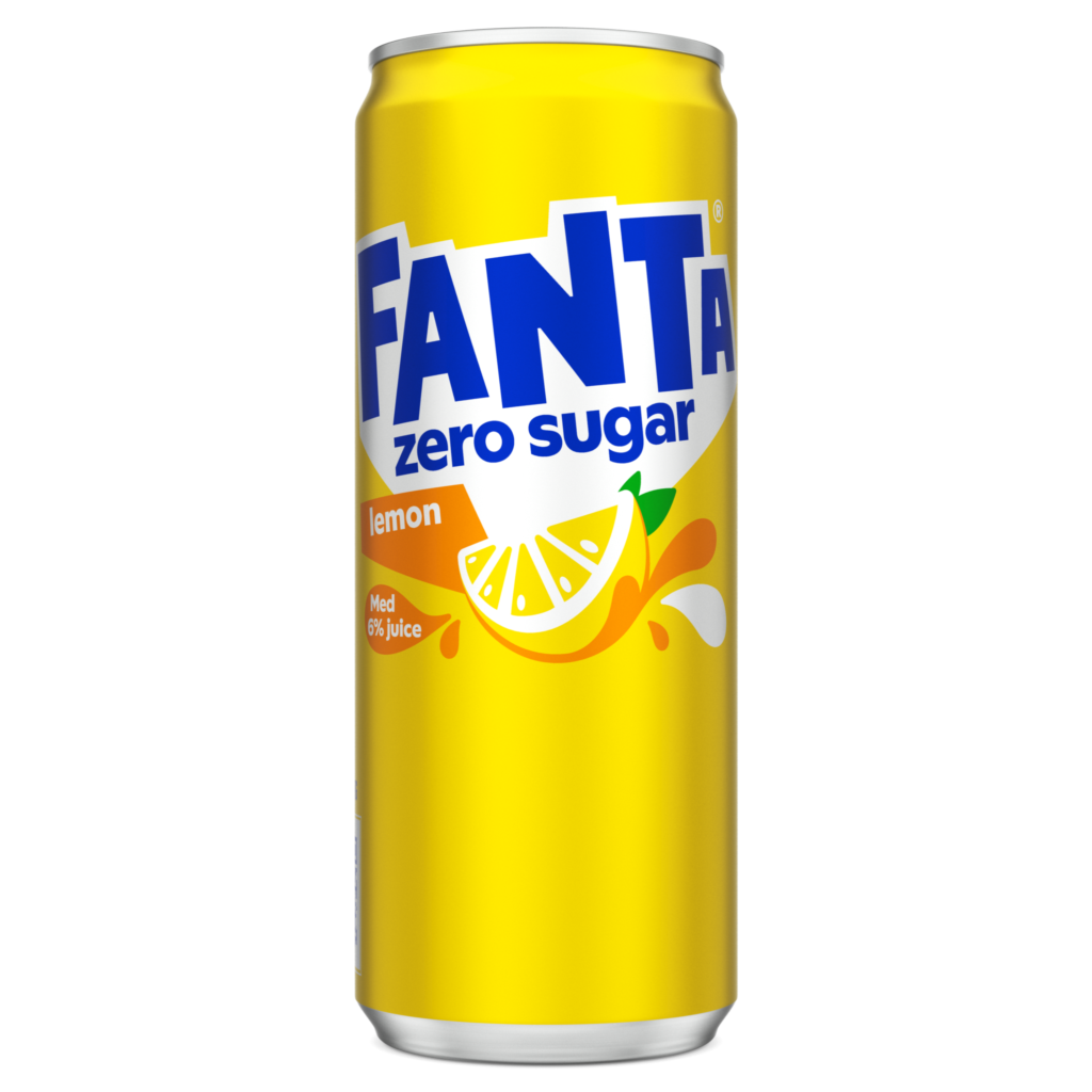 Burk med Fanta Lemon Zero