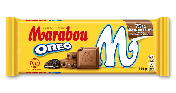 Marabouchoklad med smak av Oreo