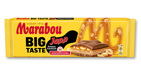 Marabouchoklad med smak av Japp Peanut Caramel