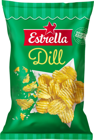 Påse med Dillchips från Estrella