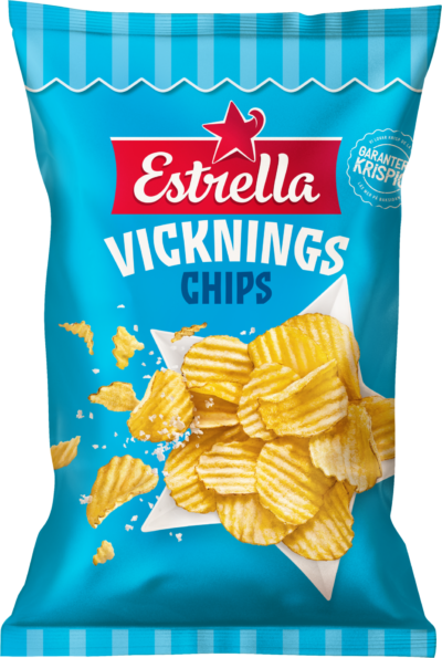 Påse med Vickningschips från Estrella