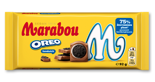 Marabouchoklad med smak av Oreo Sandwich