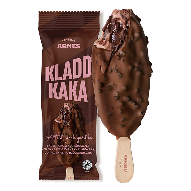 Farbror Arnes Kladdkaka-glass från Triumf Glass