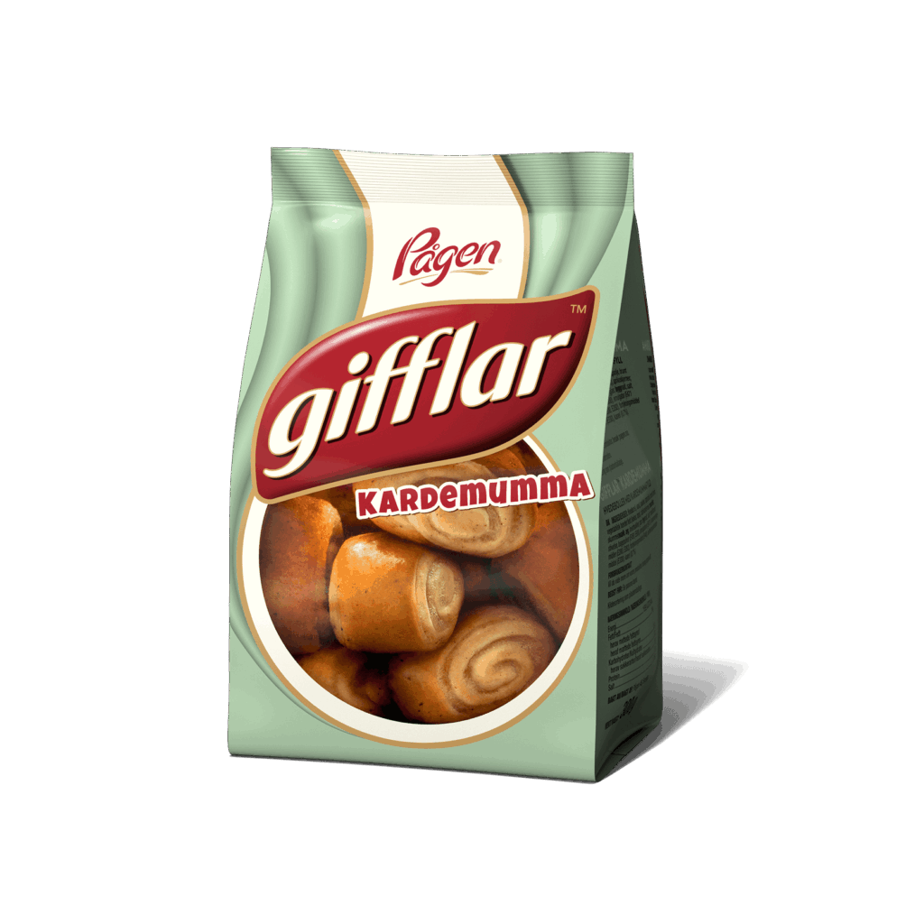 Påse med gifflar med kardemummasmak