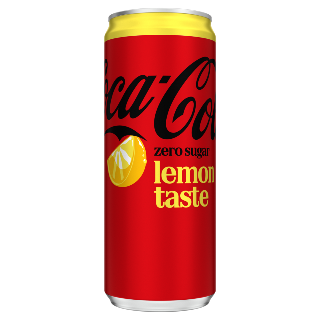 En burk med Coca-Cola Zero Lemon