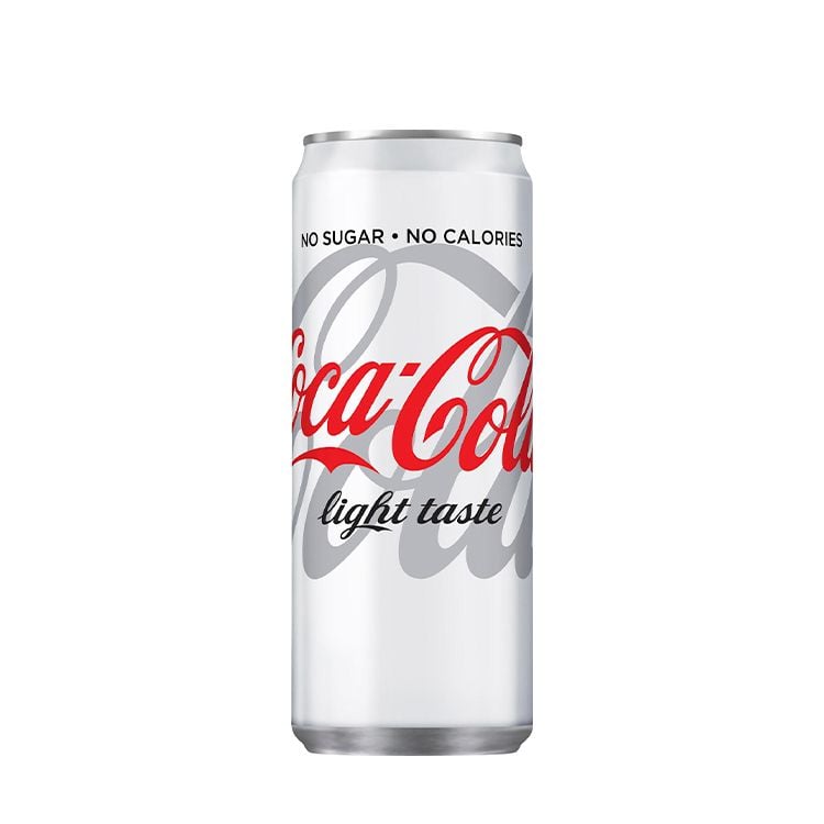 En burk med Coca-Cola Light