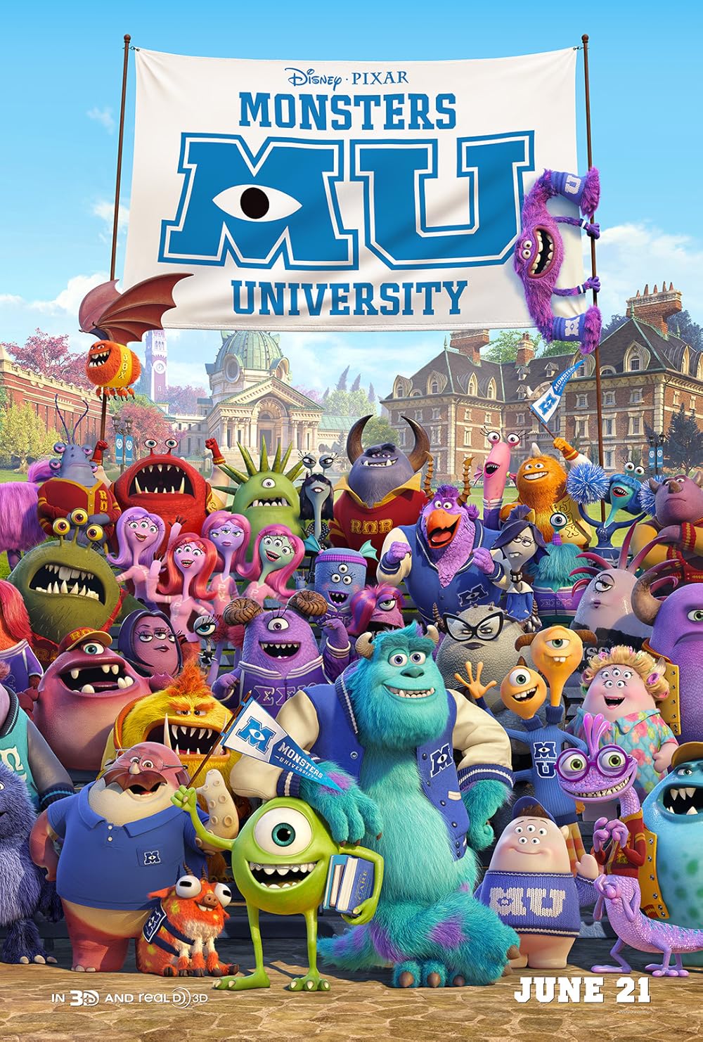 Affisch till Monsters University