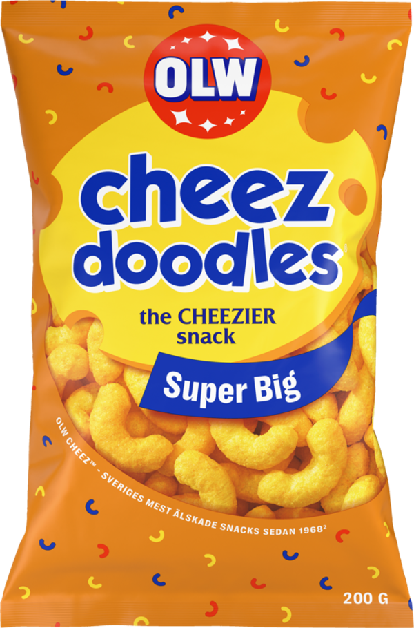 Påse med Super Cheez Doodles från OLW