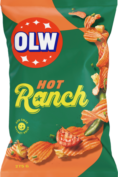 Chipspåse med Hot Ranch-smak