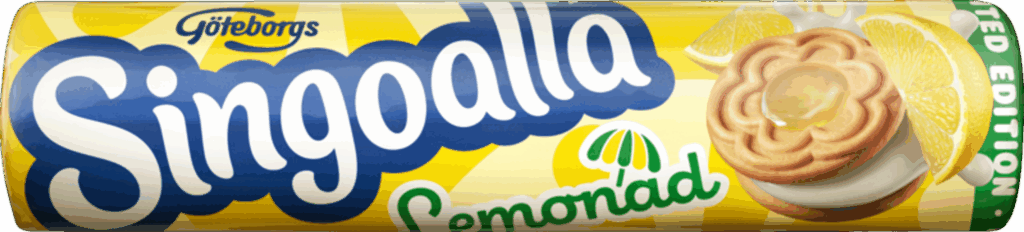 Förpackning med Singoalla Lemonad