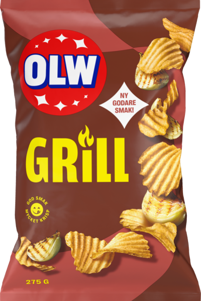Chipspåse med grill-smak
