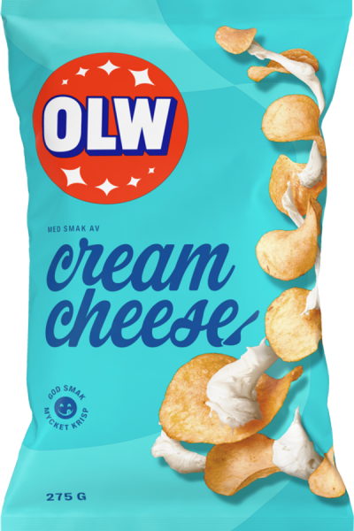 Chipspåse med Cream Cheese-smak