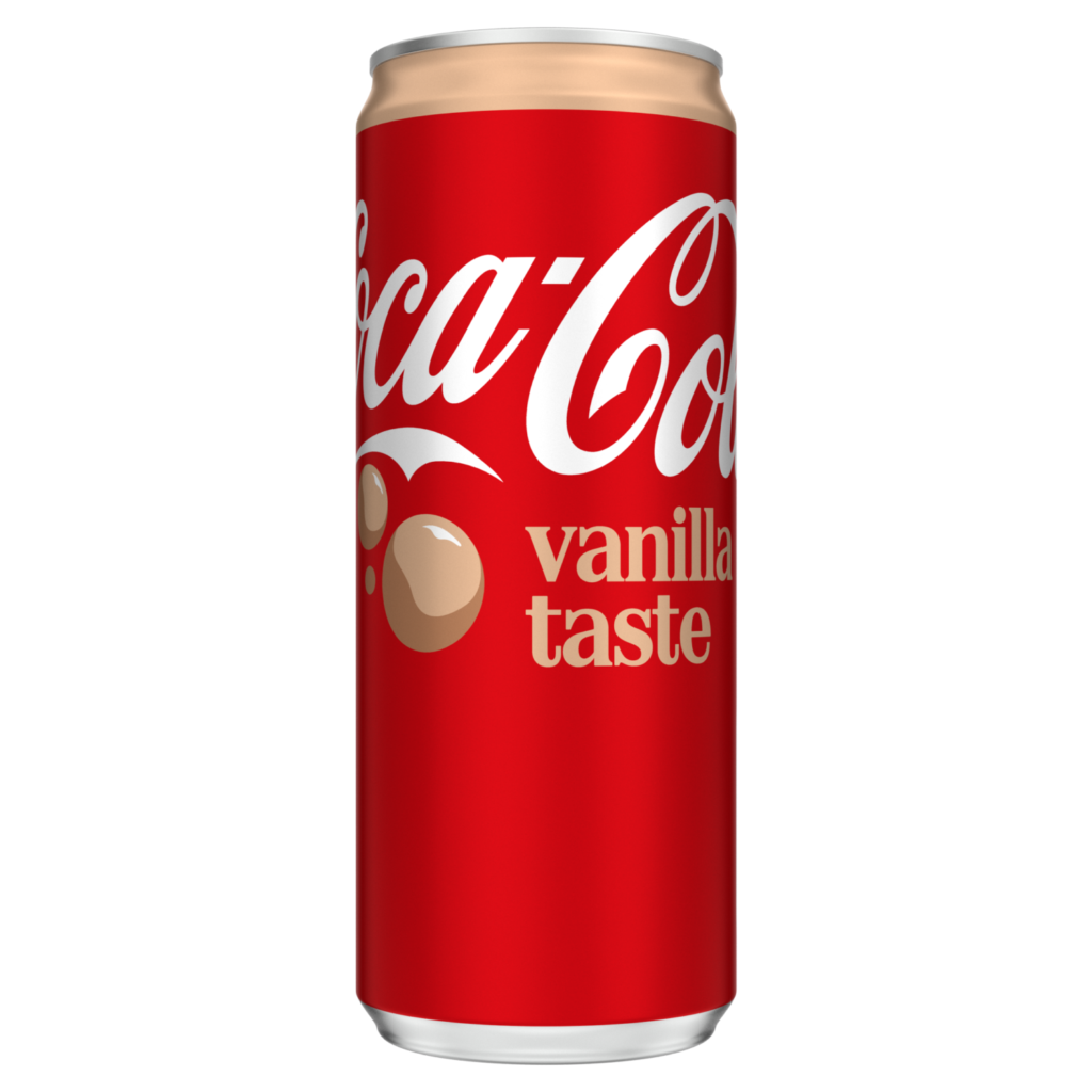 En burk med Coca-Cola Vanilla