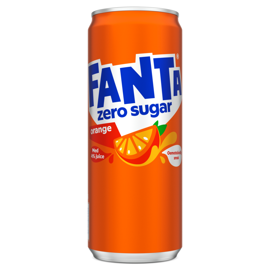 Burk med Fanta Orange Zero