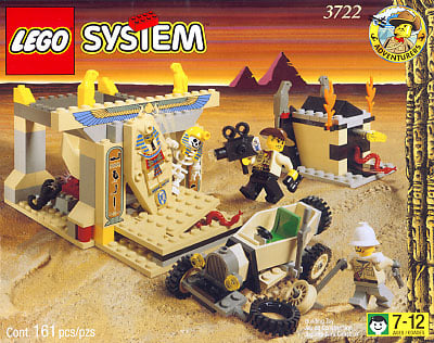 Kartong med Lego-byggsatsen Treasure Tomb