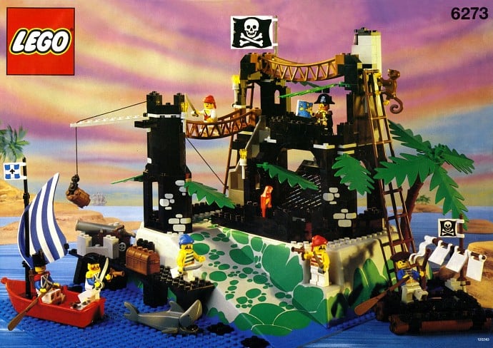 Kartong med Lego-byggsatsen Rock Island Refuge
