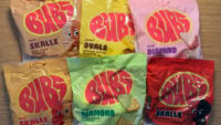 6 olika godispåsar från Bubs i olika färger.