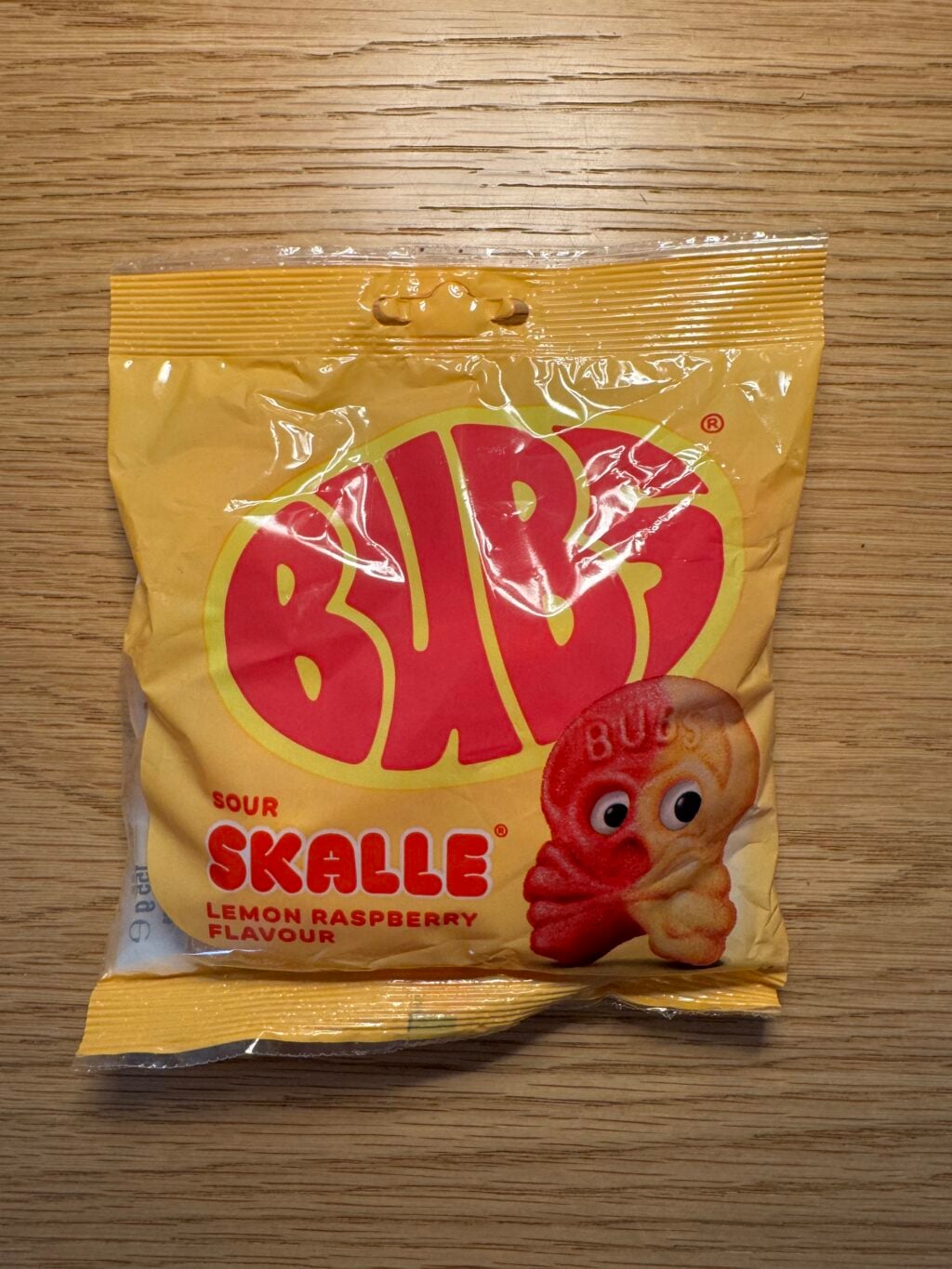 Godispåse med Bubs Lemon Raspberry Skalle