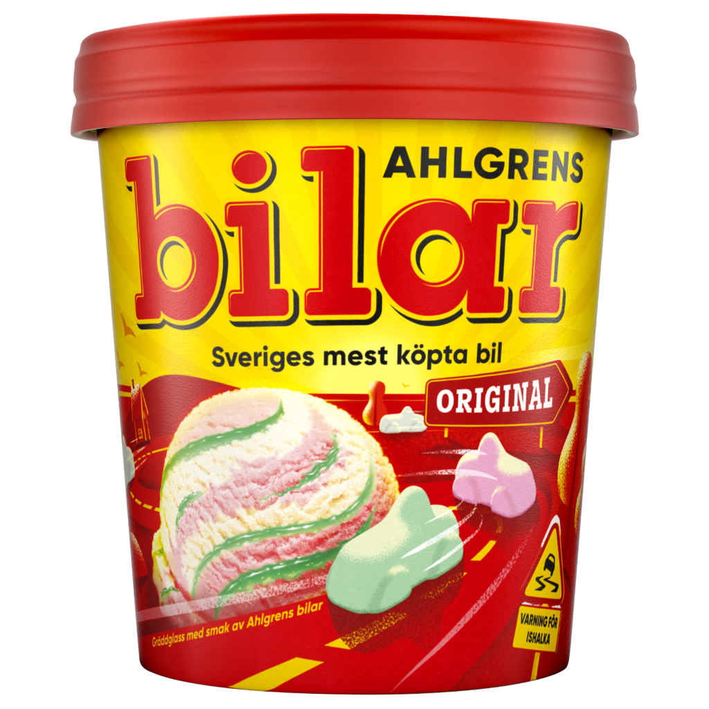 Glassburk med smak av Ahlgrens bilar Original