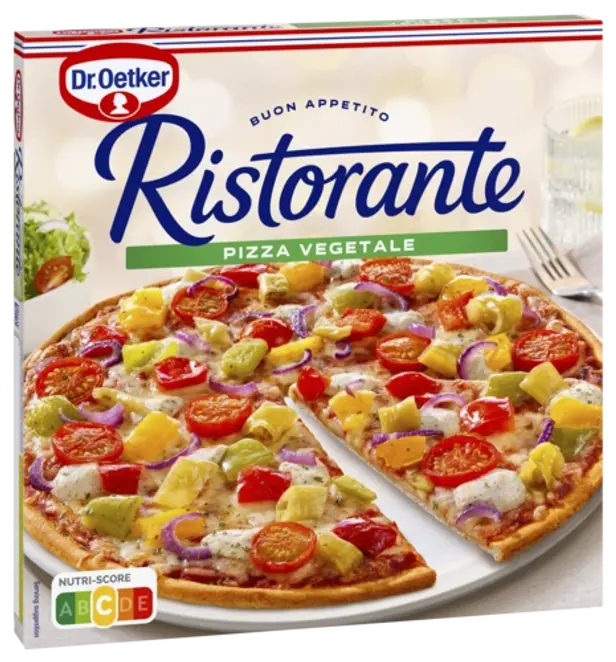 Dr Oetker-pizza med smaken vegetale