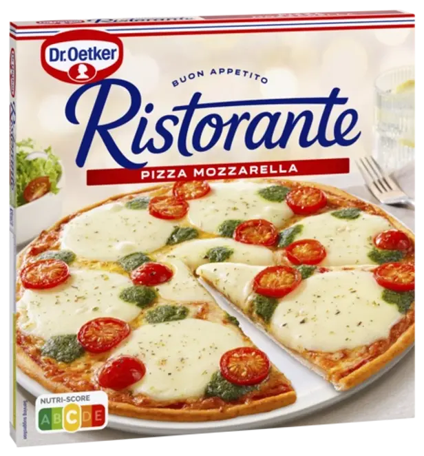 Dr Oetker-pizza med smaken mozzarella